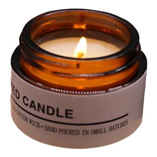 浪漫无烟香薰蜡烛节日点灯伴手礼玻璃杯手工植物香氛卧室治愈心情