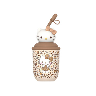 【自营】象普三丽鸥女生保温杯儿童吸管杯学生奶茶杯美乐蒂礼物杯