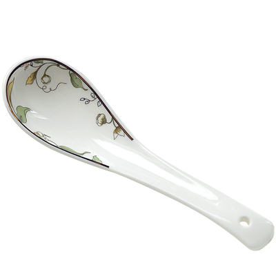 晟普黄金镶边唐山骨瓷陶瓷汤勺