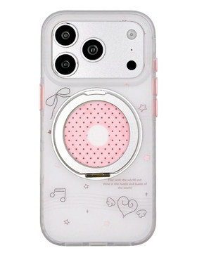 kaia 极简ins线条音符蝴蝶结适用苹果17promax手机壳iphone16pro新款16女17pro支点支架15pro全包防摔手机套