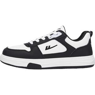 回力官方旗舰店女鞋2025冬季新款黑白熊猫鞋运动鞋子女加绒板鞋女