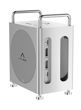 阿卡西斯拓展坞适用Macmini M4/M4pro机箱扩展坞组RAID转M.2双盘16TB扩容40Gbps硬盘盒USB高清4K投分屏SD接口