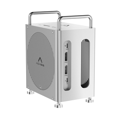 阿卡西斯拓展坞适用Macmini M4/M4pro机箱扩展坞组RAID转M.2双盘16TB扩容40Gbps硬盘盒USB高清4K投分屏SD接口