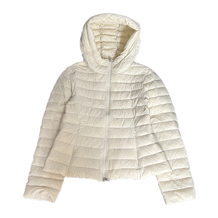 贸易订单！90白鸭绒保暖连帽排骨羽绒服冬季修身显瘦百搭短款外套