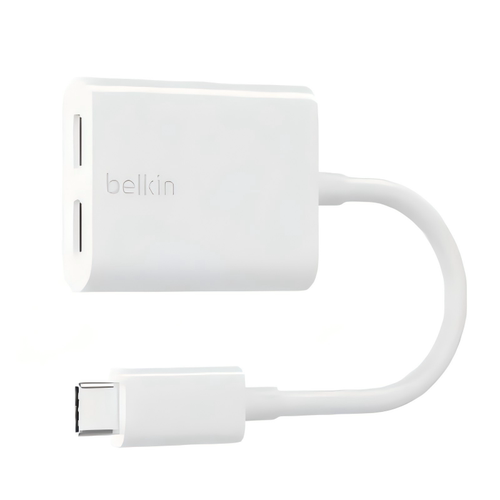 Belkin贝尔金USB-C转3.5充电手机Type-C耳机音频转换器ipad转接头
