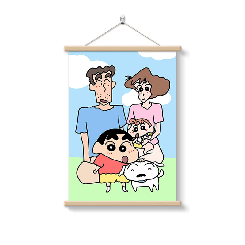 蜡笔小新多巴胺卧室床头画