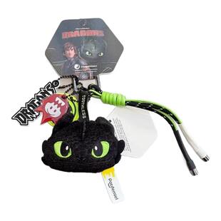 正版环球影城驯龙高手无牙仔光煞毛绒挂件可爱公仔钥匙扣背包挂饰