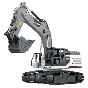 大号合金遥控挖掘机儿童充电动大型挖土机工程车玩具冒烟喷雾钩机