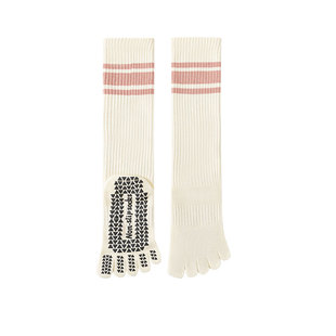 宝图曼五指瑜伽袜小腿专业防滑普拉提袜舞蹈运动健身分趾长筒袜