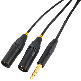 莫伽米2944 6.35mm一分二卡农音频线 6.5转双卡侬xlr公母音响线