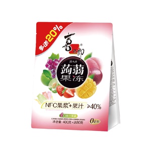 喜之郎NFC果浆蒟蒻果冻6口味零食
