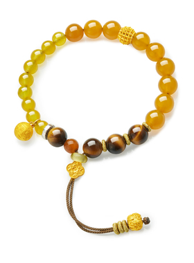 麦向好运金玉满堂手串手链