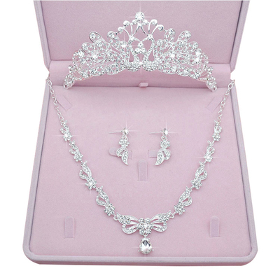 皇冠头饰新娘三件套大气森系超仙