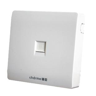 锦迈明装单电脑网线面板含超五类 六类网络模块 单孔网口插座面板