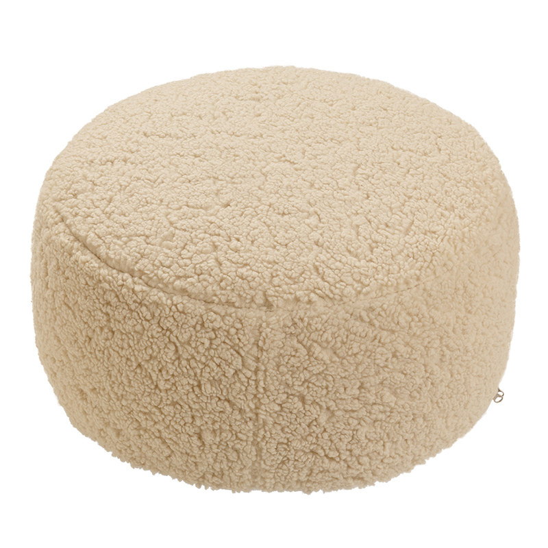 圆形羊羔绒蒲团客厅地毯坐墩懒人沙发榻榻米脚墩地上看书坐垫