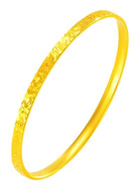 网红同款碎碎冰手镯实心小众设计