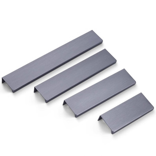 劲本高级感免开槽柜门拉手金色封边橱柜柜门拉手黑色简约抽屉拉手