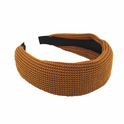 韩国进口复古纯色宽边压发头箍