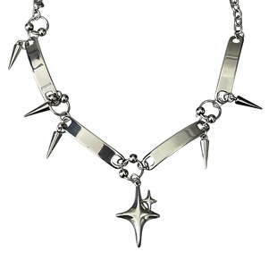 铆钉项链金属朋克风欧美亚文化辣妹choker颈链小众冷淡风锁骨链潮