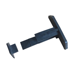 冷库中型平移门下轨道配件推拉门侧导轨封头冷库门配件防撞挡头