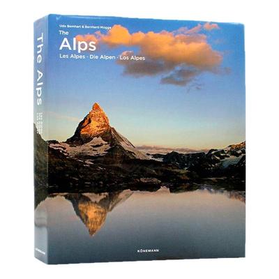 现货包邮 精装 The Alps 阿尔卑斯山 展示了阿尔卑斯山风景的多样性和美丽 100多座13000英尺高的山峰 进口原版 多语种