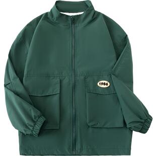 小象汉姆童装男童外套儿童春装户外防水洋气上衣2026新款潮登山