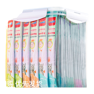 猫条100支整箱囤货猫咪零食营养补发腮水成幼猫湿粮猫罐头无添加