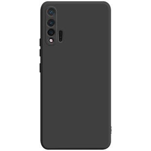 适用于华为nova6手机壳新款液态硅胶nova6-5G保护套全包防摔nova6se直边纯色4g软壳男商务女款简约超薄石墨黑