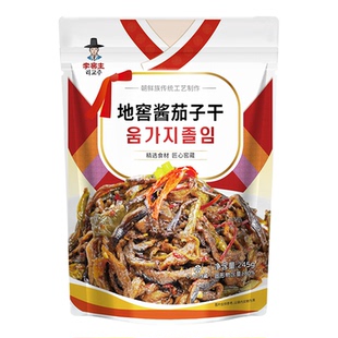 李窖主酱茄子干风味泡菜延边朝鲜族韩式韩国下饭小咸菜酱菜开胃菜