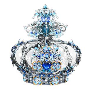 巧乐酷公主皇冠3d立体金属拼图八音盒拼装模型diy手工新年礼物女