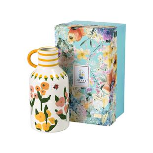 JOYYE卓艺釉下手绘陶瓷插花精致花器小花瓶摆件客厅送礼节日礼品