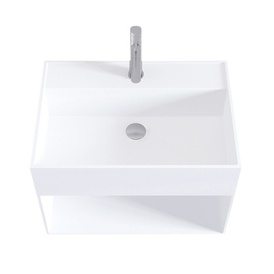 人造石一体民宿可挂墙式洗脸盆