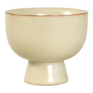 正品仿古100ml米黄汝窑主人杯单杯功夫茶具茶杯汝瓷喝茶杯子茶盏