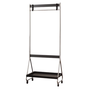 落地式挂衣架卧室不占空间的室内家用实木移动衣服帽中古入户客厅