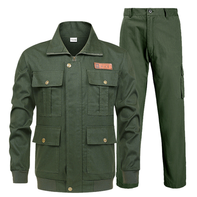 冬季加绒加厚工作服男套装劳保服