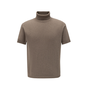 BALIANG「捌樑」 柊'Holly' 高领层次针织羊毛短袖内搭打底衫