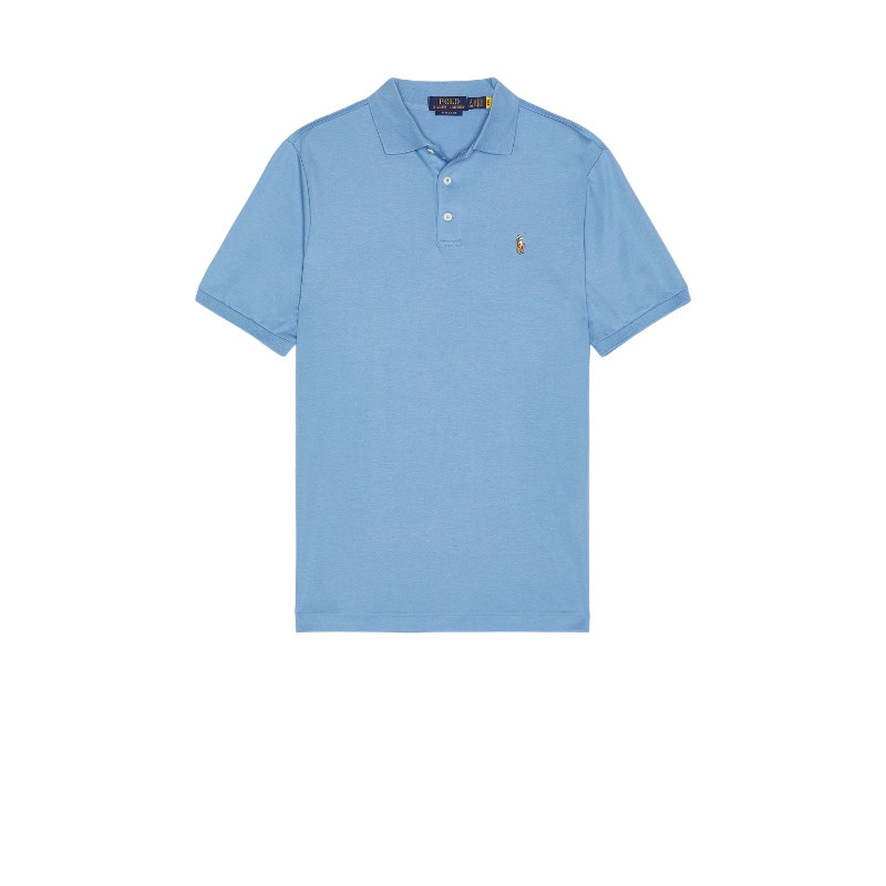 Polo Ralph Lauren浅蓝Polo衫翻领纽扣通勤风秋冬新品REVOLVE