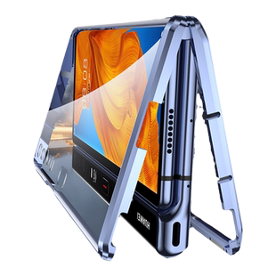 适用于华为matexs2手机壳折叠屏防偷窥xs2新款mete双面玻璃前后全包镜头mt防窥壳膜一体保护套女款x3x5典藏版