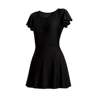 361泡温泉泳衣女款高级感中老年连体裙式显瘦保守微胖遮肉游泳装