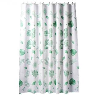 浴室免打孔防水防霉套装浴帘卫生间加厚挂帘窗帘门帘遮挡隔断帘子