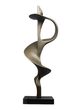 现代简约雕塑摆饰轻奢玄关软装饰品玻璃钢家居售楼处抽象艺术摆件