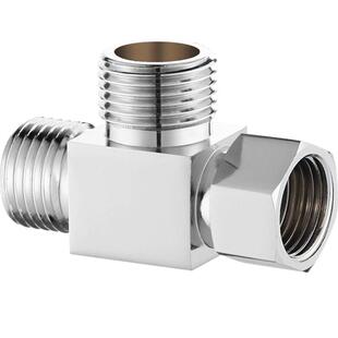 三通分水器活接4分水龙头一进二出分流器一分二接头四通水管配件