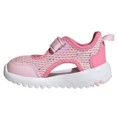 Adidas阿迪达斯2025夏新款女婴童运动鞋凉鞋透气网眼一脚蹬IH8733