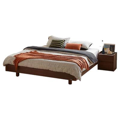 林氏家居悬浮无床头床北欧双人床