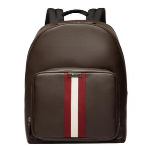 【尊享折扣】BALLY巴利CODE红白条纹男士双肩包6310502