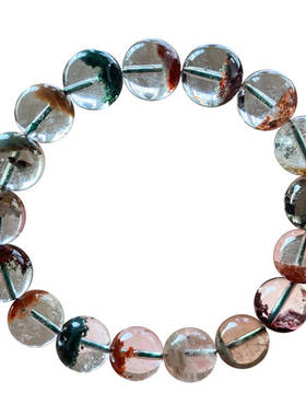 天然幽灵水晶单圈手链饰品送礼物