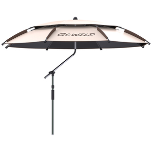 渔之源钓鱼伞新款户外露营遮阳伞便携式黑胶防晒野餐露营车专用伞