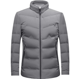 南极人中老年人羽绒服男士短款爸爸冬装父亲爷爷冬季大码保暖外套