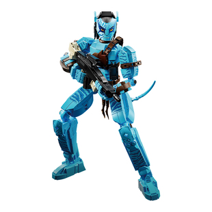 新款阿凡达杰克萨利积木人仔图鲲帕亚坎迅雷翼兽模型男孩拼装玩具