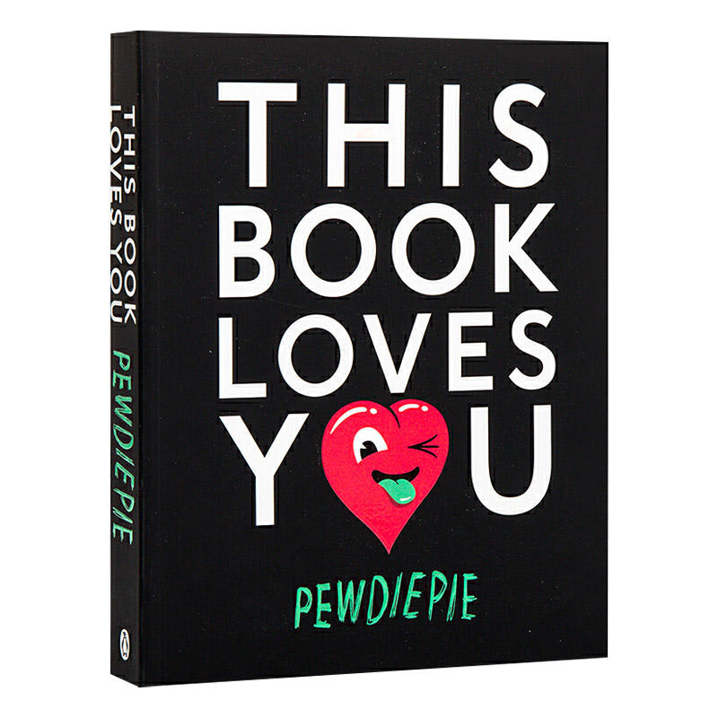 这本书爱你版 This Book Loves You YouTube 红人 PewDiePie 英文原版成功励志读物 幽默图文书 进口英语书籍